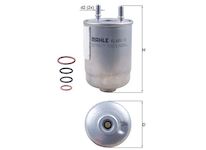palivovy filtr MAHLE ORIGINAL KL 485/15D