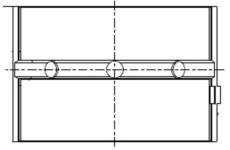 Hlavní ložiska klikového hřídele MAHLE 209 HL 20414 025
