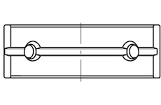 Hlavní ložiska klikového hřídele MAHLE 021 HL 21724 050