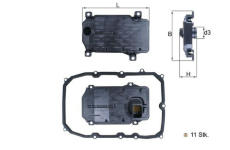 Hydraulický filtr, automatická převodovka MAHLE HX 187KIT