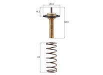 Termostat, chladivo MAHLE TX 311 90D