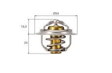 Termostat, chladivo MAHLE TX 212 82D