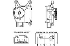 Nastavovaci prvek, smesovaci klapka MAHLE AA 16 000P