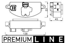 Regulace, vnitrni ventilace MAHLE ABR 106 000P