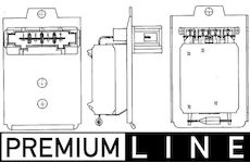 Odpor, vnitřní tlakový ventilátor MAHLE ABR 18 000P
