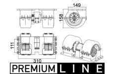 ventilátor topení MAHLE BEHR DAF 85CF