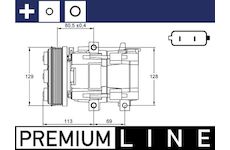 Kompresor klimatizácie MAHLE ACP 101 000P