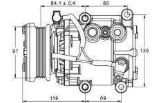 Kompresor, klimatizace MAHLE ACP 106 000P