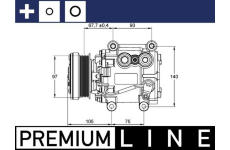 Kompresor, klimatizace MAHLE ACP 1113 000P