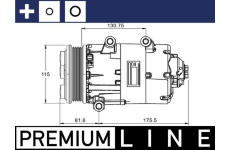 Kompresor, klimatizace MAHLE ACP 1331 000P