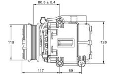 Kompresor, klimatizace MAHLE ACP 858 000P