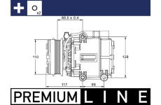 Kompresor, klimatizace MAHLE ORIGINAL ACP 858 000P