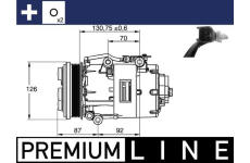 Kompresor, klimatizace MAHLE ACP 861 000P