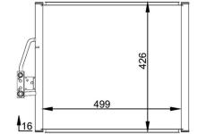 Kondenzátor klimatizácie MAHLE AC 201 000P