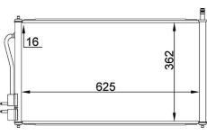 Kondenzátor klimatizácie MAHLE AC 218 000P