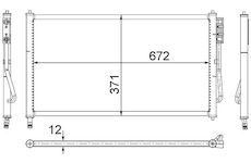 Kondenzátor, klimatizace MAHLE AC 218 000S