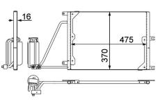 Kondenzátor klimatizácie MAHLE AC 226 000P