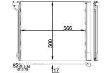 Kondenzátor, klimatizace MAHLE AC 269 000P