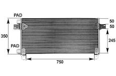 Kondenzátor, klimatizace MAHLE AC 282 000P