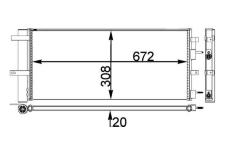 Kondenzátor klimatizácie MAHLE AC 28 000P