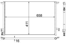 Kondenzátor, klimatizace MAHLE ORIGINAL AC 295 000S