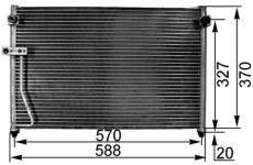 Kondenzátor, klimatizace MAHLE AC 301 000S