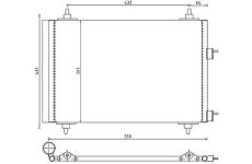 Kondenzátor, klimatizace MAHLE AC 315 000P