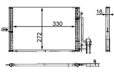 Kondenzátor, klimatizace MAHLE AC 317 000S