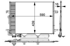 Kondenzátor, klimatizace MAHLE AC 318 000P