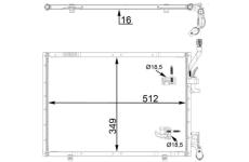 Kondenzátor, klimatizace MAHLE AC 31 000P
