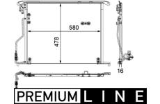 Kondenzátor, klimatizace MAHLE AC 334 000P