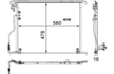 Kondenzátor, klimatizace MAHLE AC 334 000S