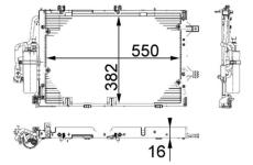 Kondenzátor klimatizácie MAHLE AC 335 000P
