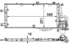 Kondenzátor klimatizácie MAHLE AC 336 000P