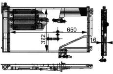 Kondenzátor klimatizácie MAHLE AC 346 000P