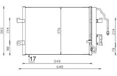 Kondenzátor, klimatizace MAHLE AC 348 000S