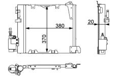 Kondenzátor, klimatizace MAHLE AC 349 000P