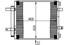 Kondenzátor, klimatizace MAHLE AC 362 000S