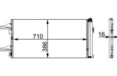 Kondenzátor, klimatizace MAHLE AC 363 000P