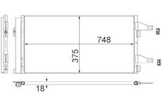 Kondenzátor, klimatizace MAHLE AC 363 000S