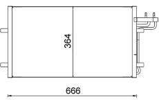 Kondenzátor klimatizácie MAHLE AC 374 000S