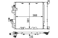 Kondenzátor, klimatizace MAHLE AC 376 000S