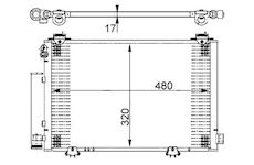 Kondenzátor, klimatizace MAHLE AC 385 000S
