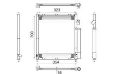 Kondenzátor, klimatizace MAHLE ORIGINAL AC 387 000S