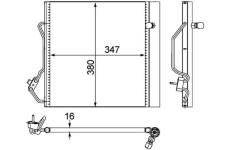 Kondenzátor, klimatizace MAHLE AC 451 000P