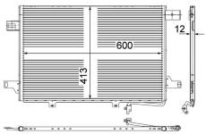 Kondenzátor klimatizácie MAHLE AC 452 000P