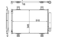Kondenzátor klimatizácie MAHLE AC 456 000P