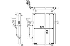 Kondenzátor klimatizácie MAHLE AC 458 000P
