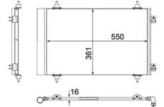 Kondenzátor, klimatizace MAHLE AC 487 000P
