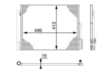 Kondenzátor klimatizácie MAHLE AC 50 000P